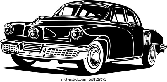 Classic vintage retro car image