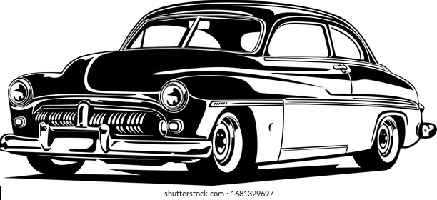 Classic vintage retro car image