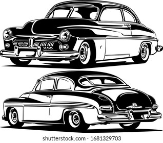 Classic vintage retro car image