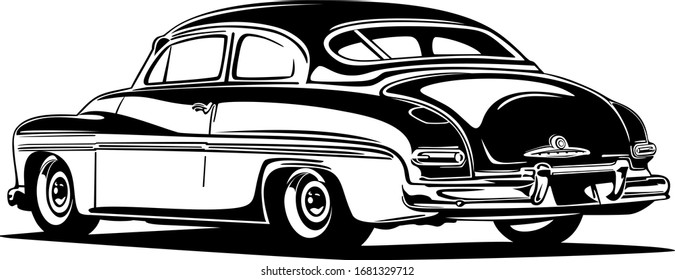 Classic vintage retro car image