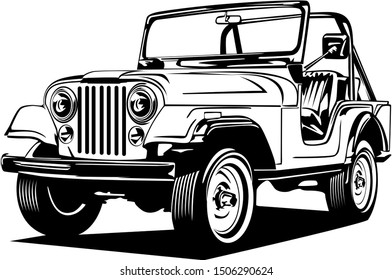 classic vintage retro car vector design