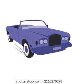 Classic vintage retro car vector