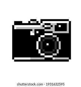 Classic Vintage Retro Film Camera 8bit Stock Vector (Royalty Free ...