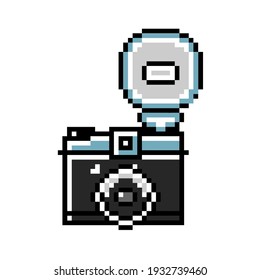 Classic Vintage Retro Film Lomography Camera 8bit Pixel Art 
