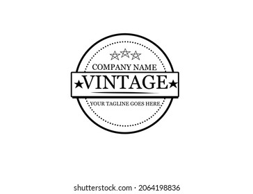 Classic Vintage Retro Label Badge logo design for cloth apparel