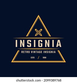 Classic Vintage Retro Label Badge Insignia Logo Design for Business Design Template