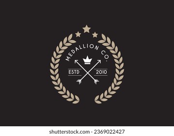 Classic Vintage Retro Label Badge logo design for cloth apparel