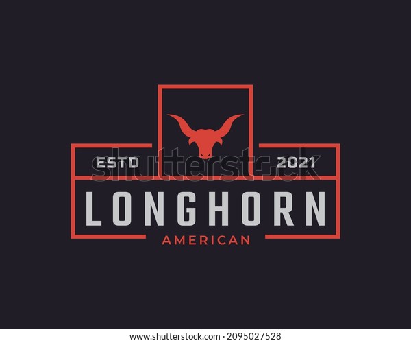 Classic\
Vintage Retro Label Badge for Texas Longhorn Western Bull Head\
Family Countryside Farm Logo Design\
Inspiration