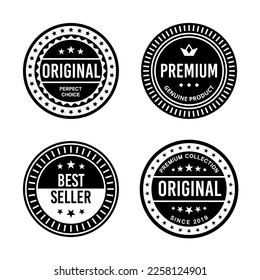 Tarjeta vectorial de primera calidad retro de cosecha clásica, emblema, logotipo, etiqueta, adhesivo, sello, símbolo, sello, conjunto de colección de marcos de banner
