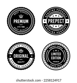 Classic Vintage Retro Premium Vector Badge, Emblem, Logo, Label, Sticker, Stamp, Symbol, Seal, Banner Frame Collection Set