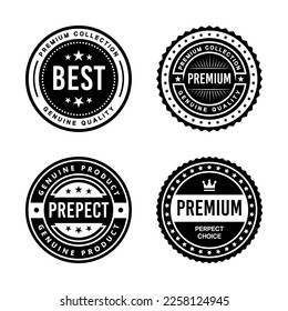 Classic Vintage Retro Premium Vector Badge, Emblem, Logo, Label, Sticker, Stamp, Symbol, Seal, Banner Frame Collection Set
