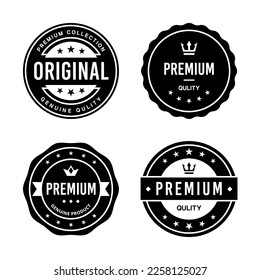 Classic Vintage Retro Premium Vector Badge, Emblem, Logo, Label, Sticker, Stamp, Symbol, Seal, Banner Frame Collection Set