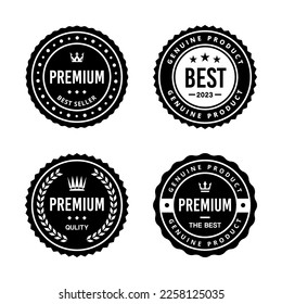 Classic Vintage Retro Premium Vector Badge, Emblem, Logo, Label, Sticker, Stamp, Symbol, Seal, Banner Frame Collection Set