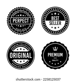 Classic Vintage Retro Premium Vector Badge, Emblem, Logo, Label, Sticker, Stamp, Symbol, Seal, Banner Frame Collection Set