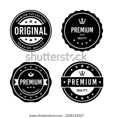 Classic Vintage Retro Premium Vector Badge, Emblem, Logo, Label, Sticker, Stamp, Symbol, Seal, Banner Frame Collection Set