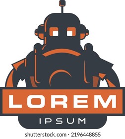 Vorlage für klassische Vintage-Robot-Logo