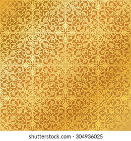 Classic vintage seamless pattern. Baroque and antique ornamental background.