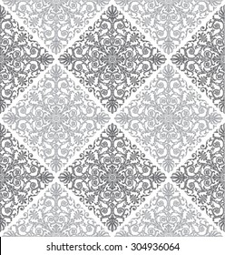 Classic vintage seamless pattern. Baroque and antique ornamental background.