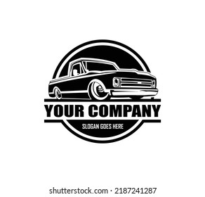 Classic vintage truck restoration ready made logo. Best for restoration car related business or enthusiast