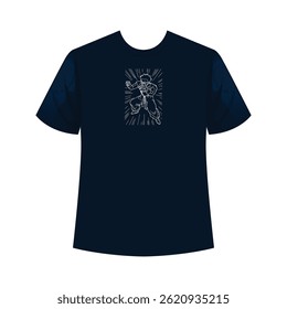 Classic vintage t-shirt design featuring retro graphics and nostalgic vibes.