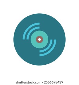 Classic Vinyl Record Icon Design