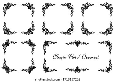Classic Vitage Hand Drawn Wedding Vector Ornaments Frames