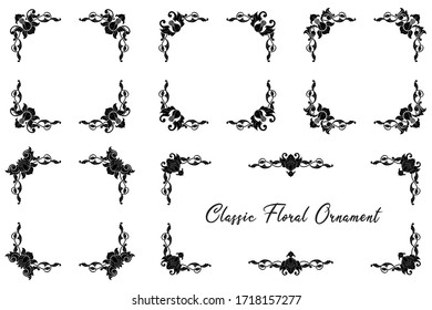 Classic Vitage Hand Drawn Wedding Vector Ornaments Frames