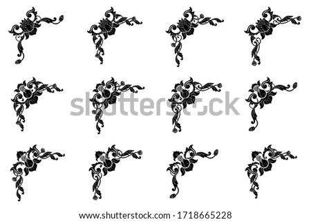 Classic Vitage Hand Drawn Wedding Vector Ornaments Frames