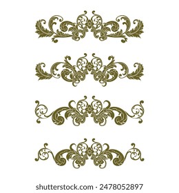 Classic Vitage Wedding Ornaments Frames Separator Elements Classic Vintage Wedding Invitation Hand Drawn Ornate the Calligraphy Poster Victorian Style