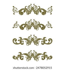 Classic Vitage Wedding Ornaments Frames Separator Elements Classic Vintage Wedding Invitation Hand Drawn Ornate the Calligraphy Poster Victorian Style