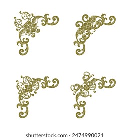 Classic Vitage Wedding Vector Ornaments Frames Separator Elements Classic Vintage Wedding Invitation Hand Drawn
