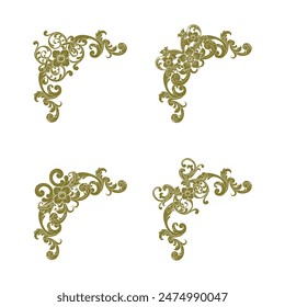 Classic Vitage Wedding Vector Ornaments Frames Separator Elements Classic Vintage Wedding Invitation Hand Drawn