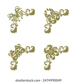 Classic Vitage Wedding Vector Ornaments Frames Separator Elements Classic Vintage Wedding Invitation Hand Drawn