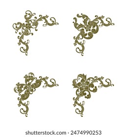 Clásico Vintage Boda Vector Adornos Marcos Separador Elementos Clásico Antiguas Boda Invitación Dibujado A Mano