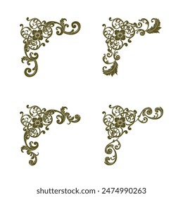 Classic Vitage Wedding Vector Ornaments Frames Separator Elements Classic Vintage Wedding Invitation Hand Drawn