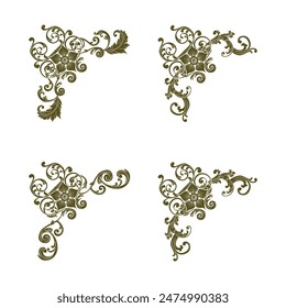 Classic Vitage Wedding Vector Ornaments Frames Separator Elements Classic Vintage Wedding Invitation Hand Drawn