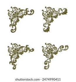 Classic Vitage Wedding Vector Ornaments Frames Separator Elements Classic Vintage Wedding Invitation Hand Drawn
