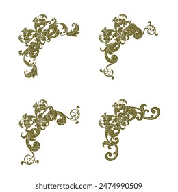 Classic Vitage Wedding Vector Ornaments Frames Separator Elements Classic Vintage Wedding Invitation Hand Drawn
