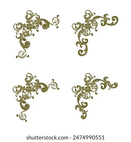 Classic Vitage Wedding Vector Ornaments Frames Separator Elements Classic Vintage Wedding Invitation Hand Drawn