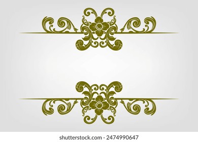 Classic Vitage Wedding Vector Ornaments Frames Separator Elements Classic Vintage Wedding Invitation Hand Drawn