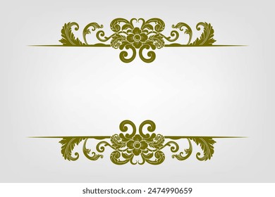 Classic Vitage Wedding Vector Ornaments Frames Separator Elements Classic Vintage Wedding Invitation Hand Drawn