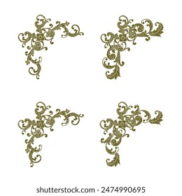 Classic Vitage Wedding Vector Ornaments Frames Separator Elements Classic Vintage Wedding Invitation Hand Drawn
