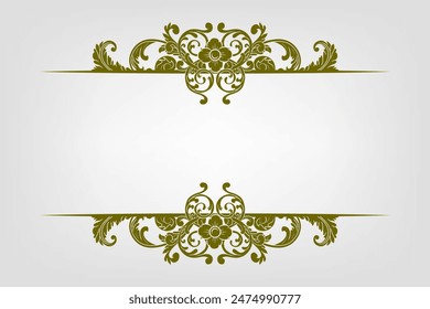 Classic Vitage Wedding Vector Ornaments Frames Separator Elements Classic Vintage Wedding Invitation Hand Drawn