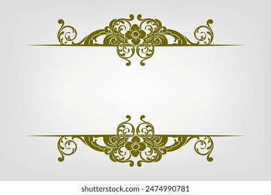 Classic Vitage Wedding Vector Ornaments Frames Separator Elements Classic Vintage Wedding Invitation Hand Drawn
