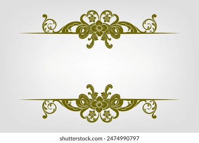 Classic Vitage Wedding Vector Ornaments Frames Separator Elements Classic Vintage Wedding Invitation Hand Drawn
