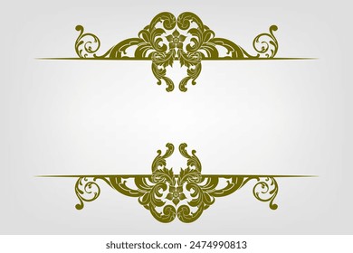 Classic Vitage Wedding Vector Ornaments Frames Separator Elements Classic Vintage Wedding Invitation Hand Drawn