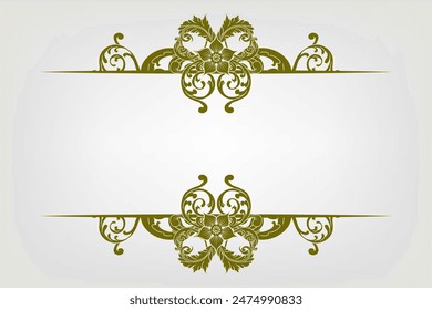 Classic Vitage Wedding Vector Ornaments Frames Separator Elements Classic Vintage Wedding Invitation Hand Drawn