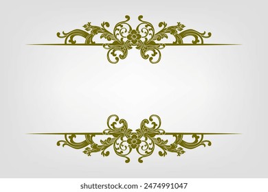 Classic Vitage Wedding Vector Ornaments Frames Separator Elements Classic Vintage Wedding Invitation Hand Drawn