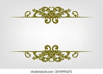 Classic Vitage Wedding Vector Ornaments Frames Separator Elements Classic Vintage Wedding Invitation Hand Drawn