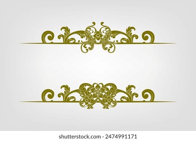 Classic Vitage Wedding Vector Ornaments Frames Separator Elements Classic Vintage Wedding Invitation Hand Drawn